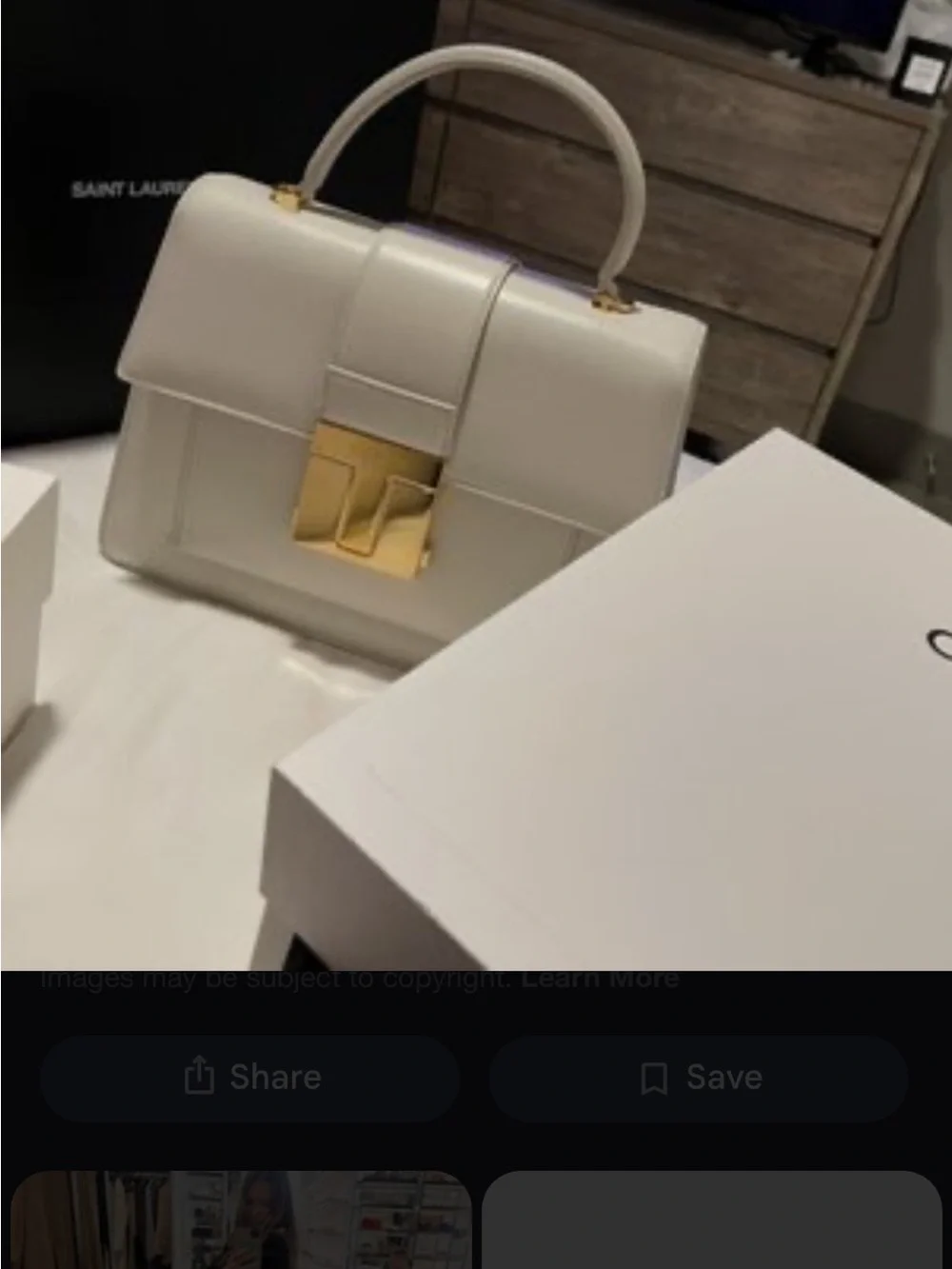Brand New Luxury - Tom Ford Baby Blue T Lock Leather Top-Handle Satchel